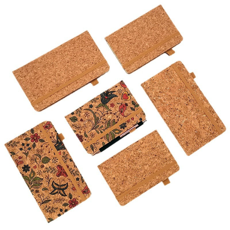 Wholesale A5 environmentally friendly PU cork notebook customized notepad business office notebook